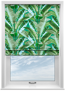 Rodeo Drive, Jade - Twist&Fit Roman Blind